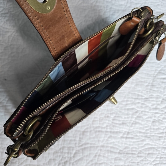 Coach Bridget 65th Anniversary Legacy Turnlock Kisslock Brown Shoulder Bag 11623 - Picture 15 of 17